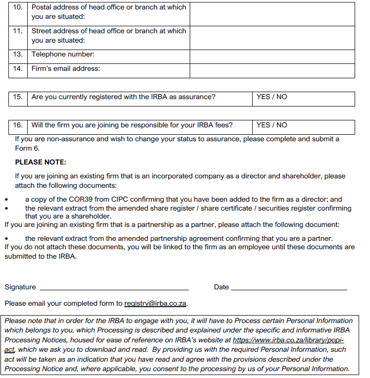 BN667 Annex F Form 1A ii