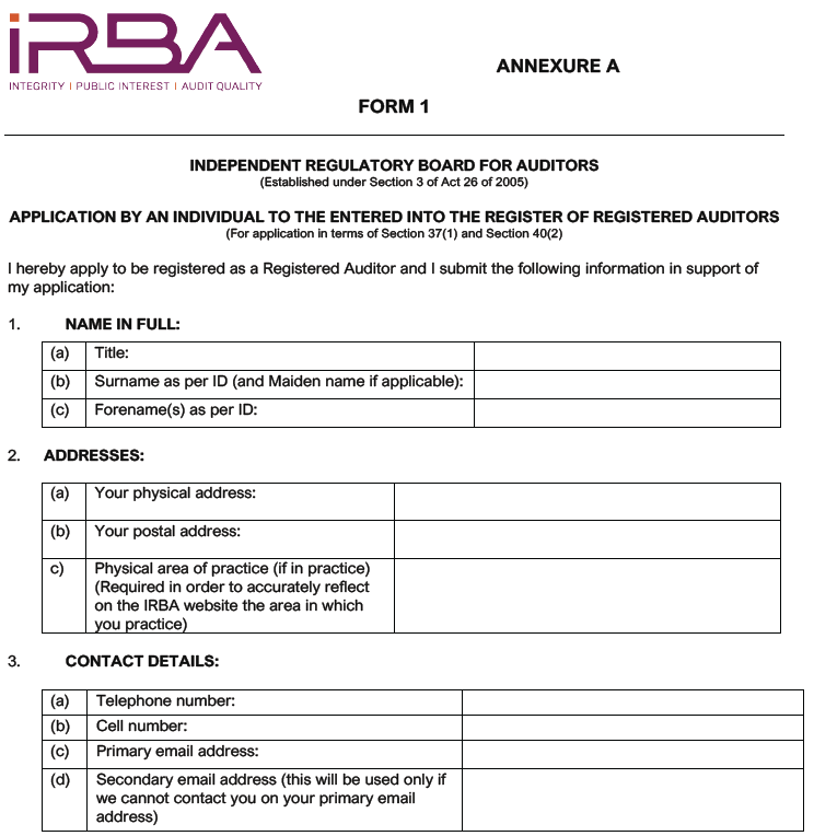 BN667 Annex A Form 1 i