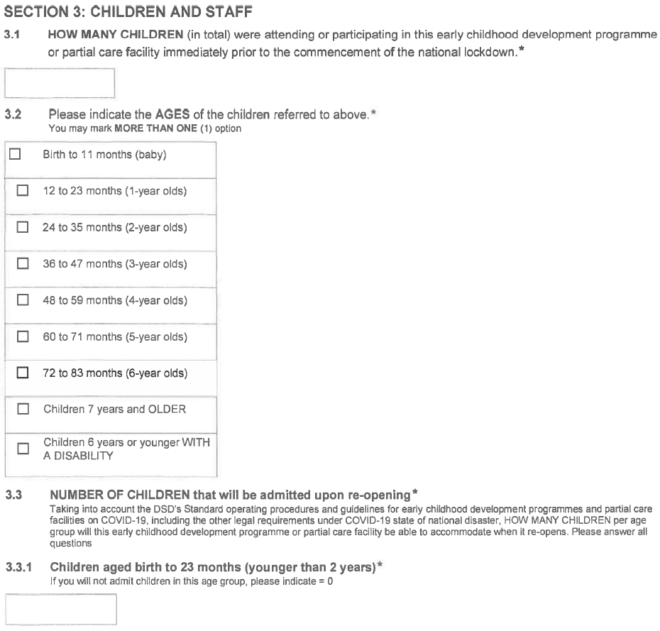 N762 Section 3 of self assessment