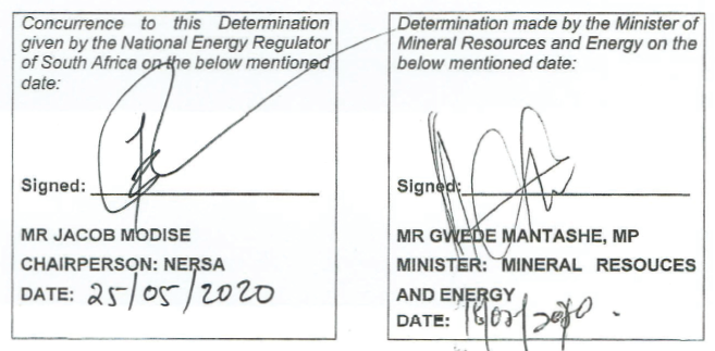 N753 Determination Signatures