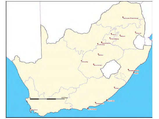 1.4.3 Areas where licensed frequencies are operational