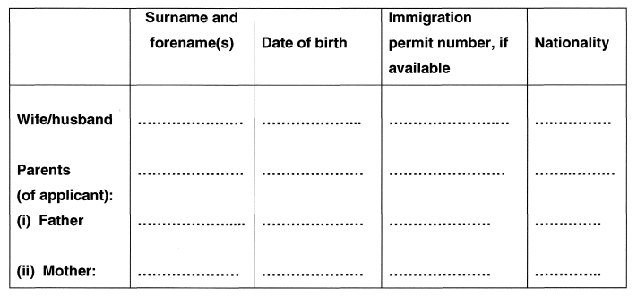 Form 46 (DHA-)