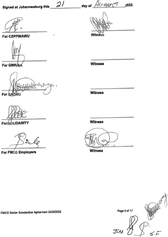 FMCGS signatures i