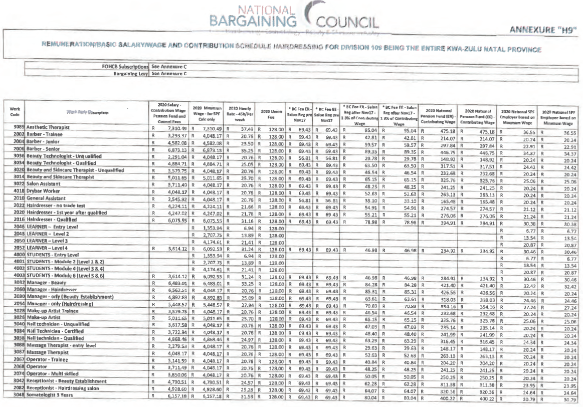 R663 Annexure H9 Remuneration