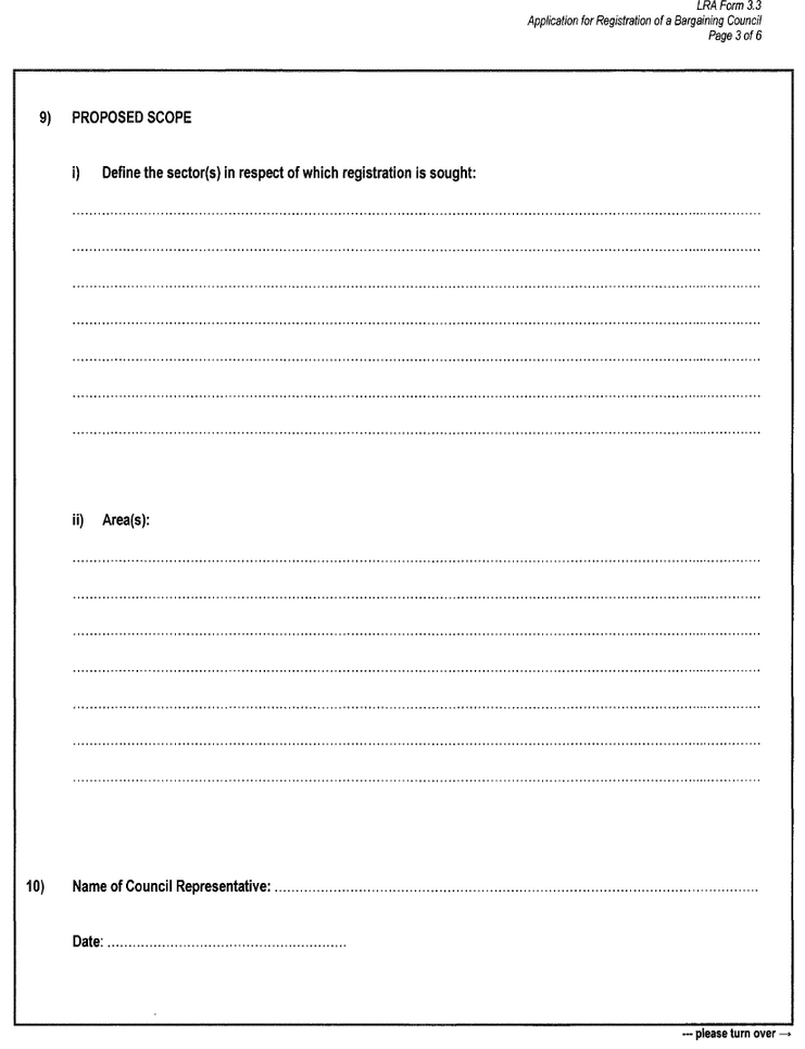 LRA Form 3.3 (page  3)