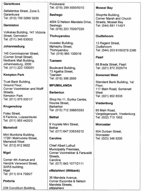 R3318 Schedule One viii