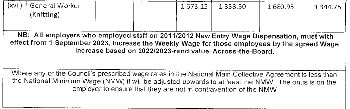 R4360 Part C (b) new wage schedule xvi