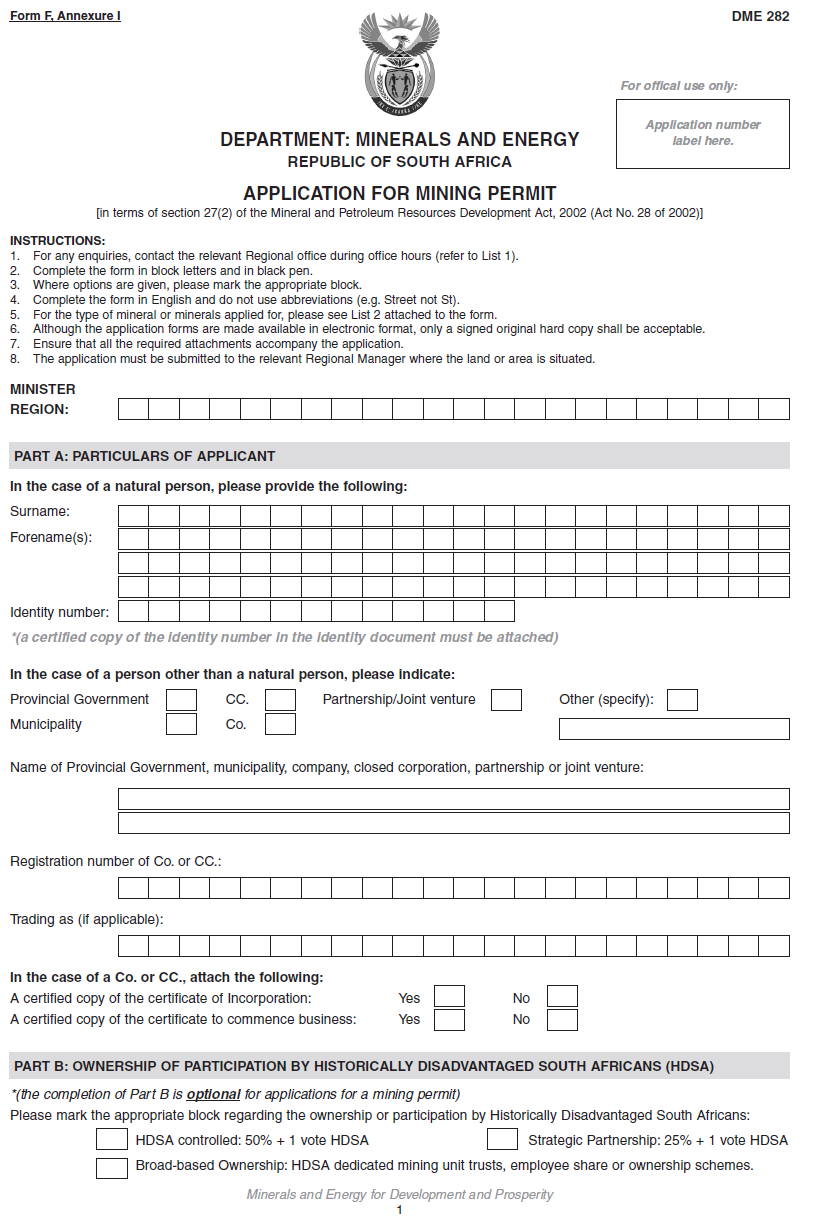 Annexure I Form F (1)