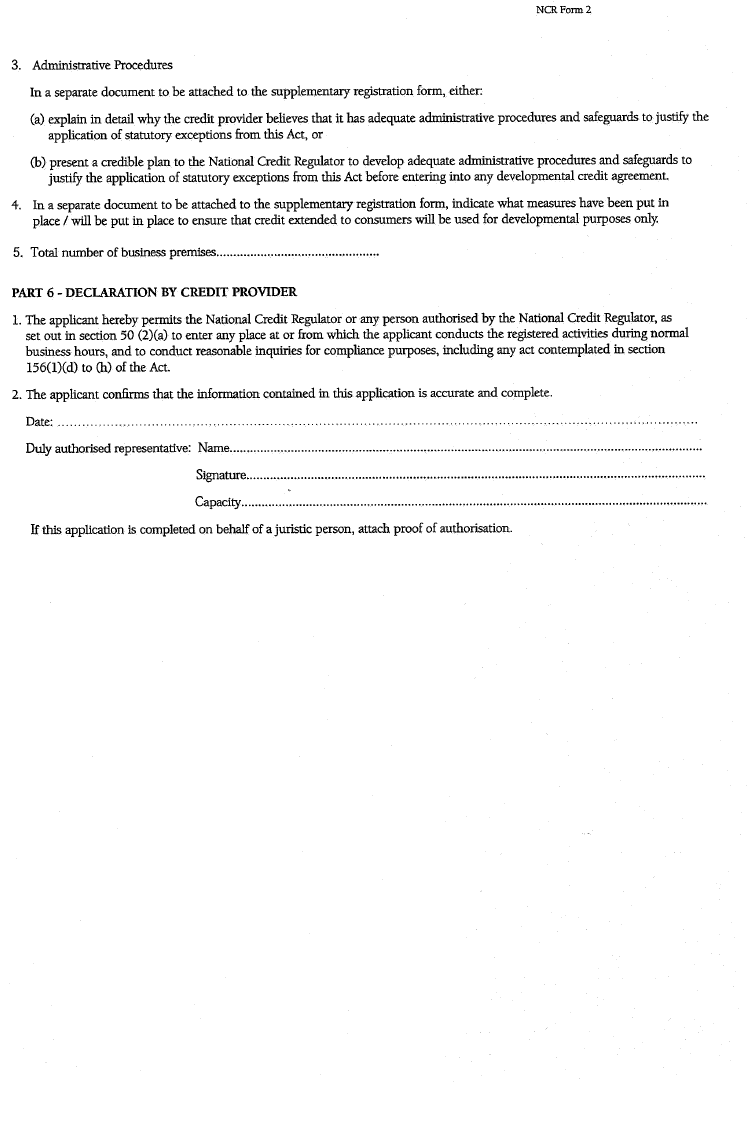 NCR Form 2 (Page 6)