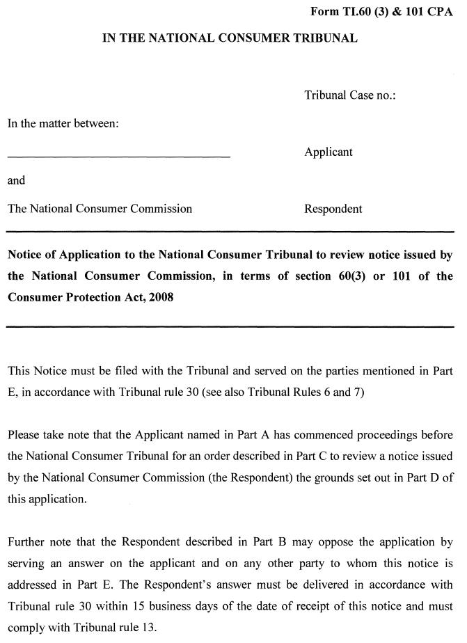 Form TI.60(3) & 101 CPA-1