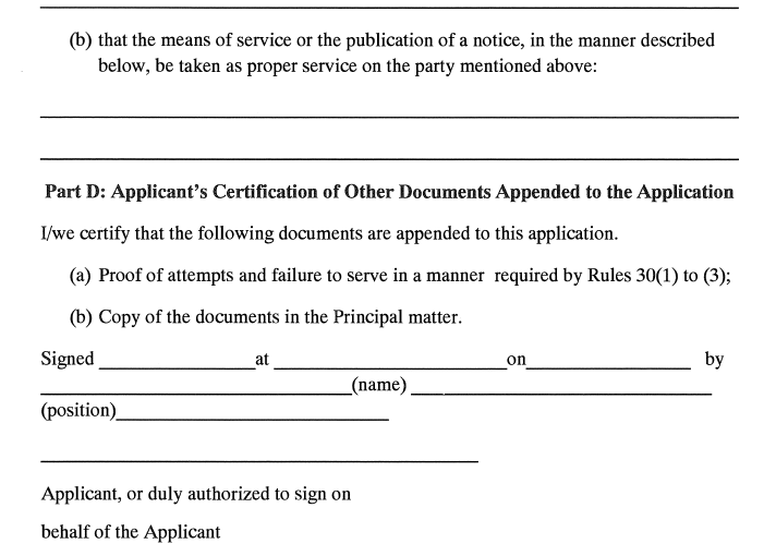 Rules Part 5 Form TI.r30-3