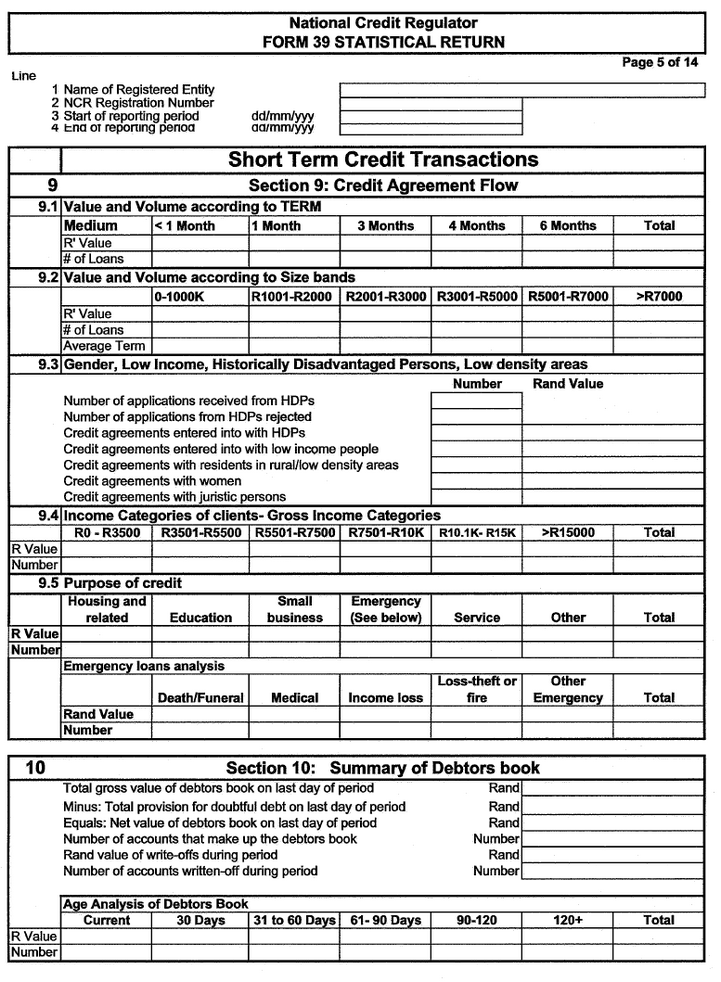 NCR Form 39 (Page 5)