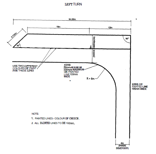 R97 8. Left turn