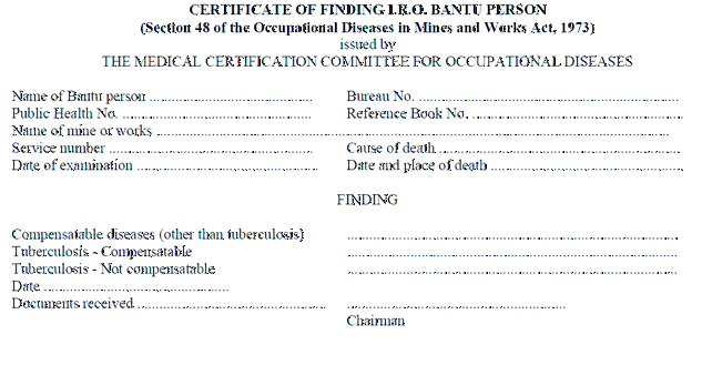 Application for examination for certificate of fitness-(8)