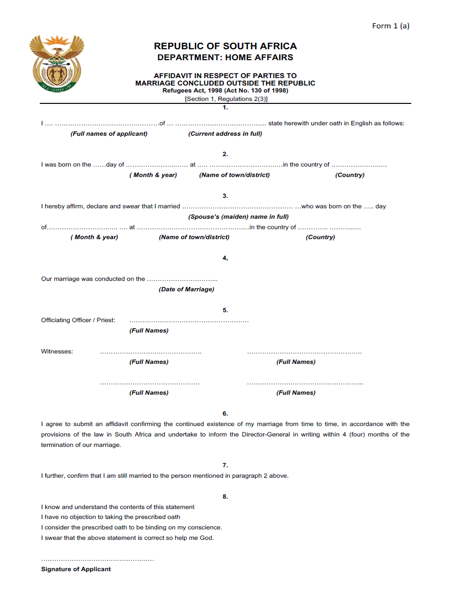 Form 1 (a)