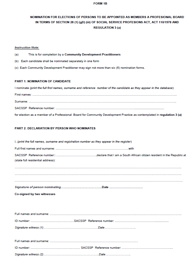 R4783 Form 1B Nomination for Elections